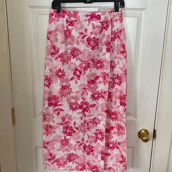 Talbots Dresses & Skirts - Talbots Pink Floral Maxi Skirt
